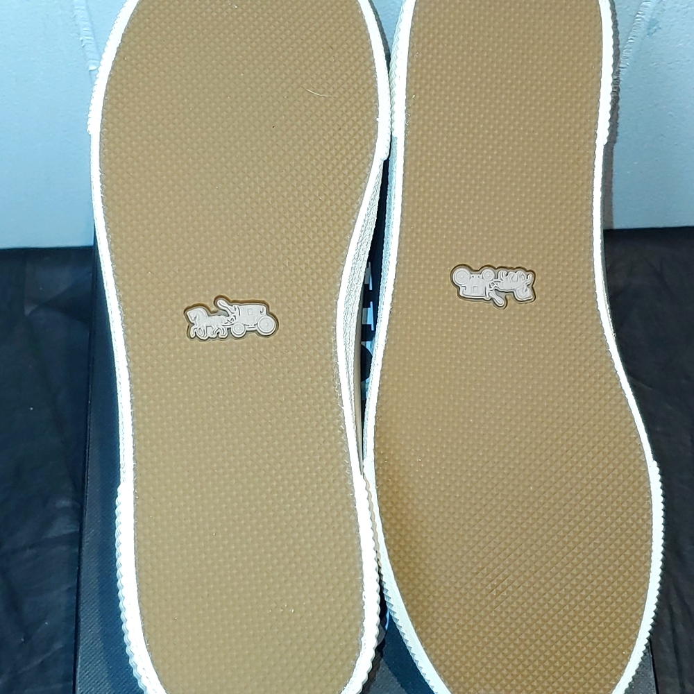 NIB COACH Low Top Sneaker C136 Metallic Champagne - Picture 4 of 10